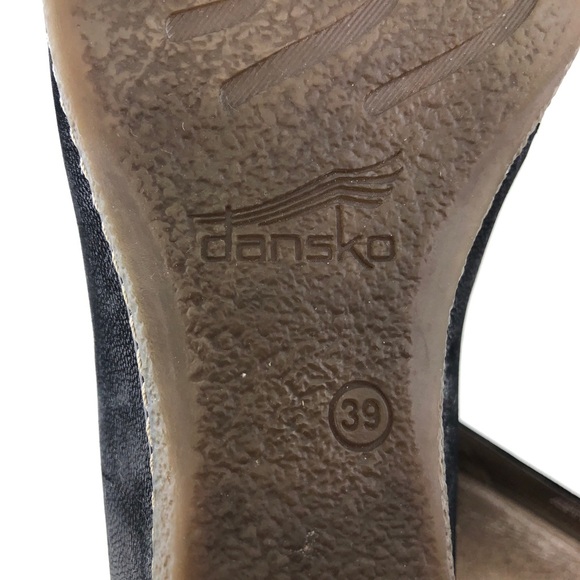 Dansko Liliana Burnished Nubuck Leather Wedge Shoes EUR 39 - Picture 16 of 16